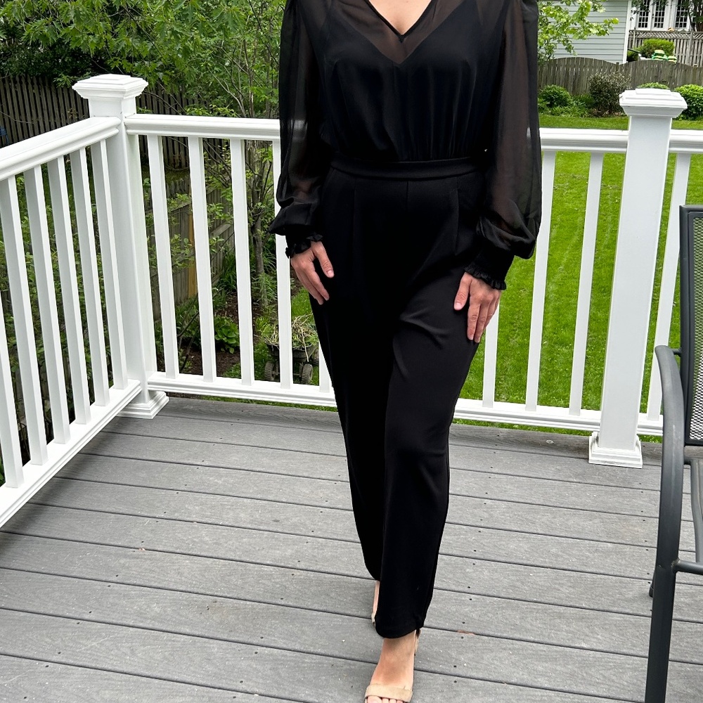Beautiful Express Black Pantsuit/Jumpsuit NWOT in perfect condition!